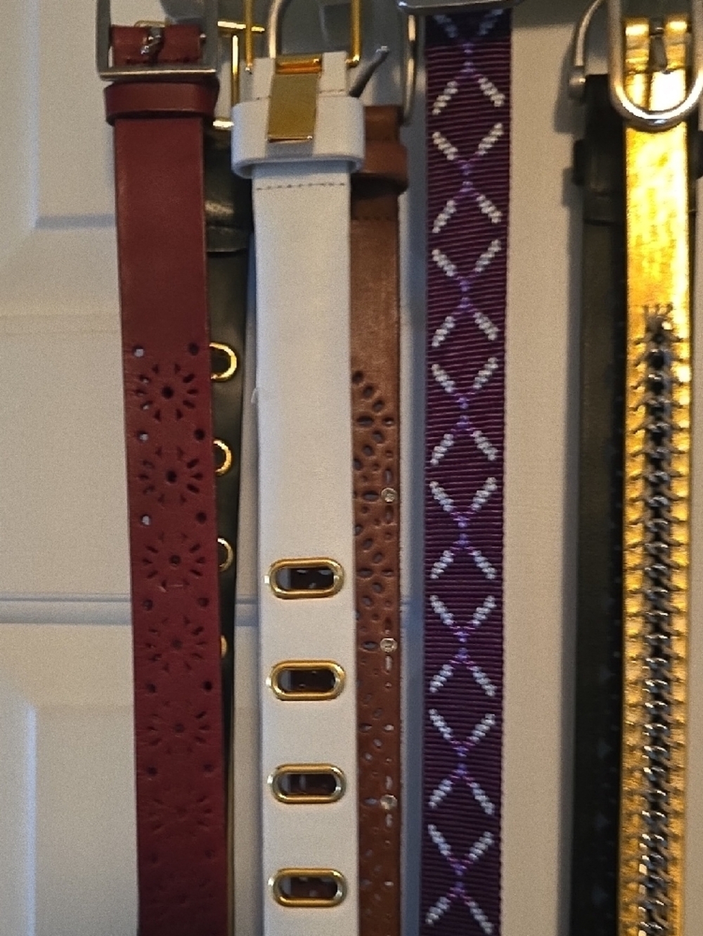 Assorted Leather and Fabric Belts - Multi-Color Set - Picture 2 of 3